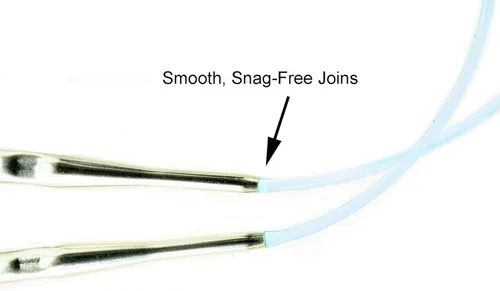 Vista 5 de addi FlexiFlips - Aguja de tejer de doble punta DPN ergonómica cuadrada de 12 pulgadas (7.9 in) (juego de 3) US 0 (0.079 in) DPN, acabado