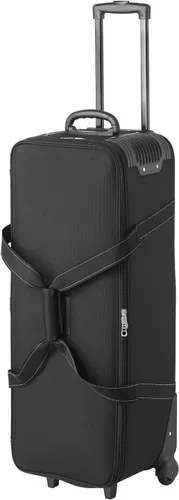 Vista 10 de VEVOR Estudio Equipamiento Trolley Case 35.83 x 11.81 x 14 in / 91 x 30 x 35.5 cm, bolsa de transporte con ruedas correas acolchado compartimento