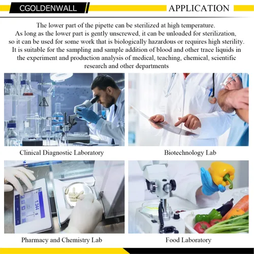 Vista 7 de CGOLDENWALL pipeta de micropipeta de laboratorio, ajustable, volumen fijo y ajustable, pantalla de cuatro dígitos de un solo canal