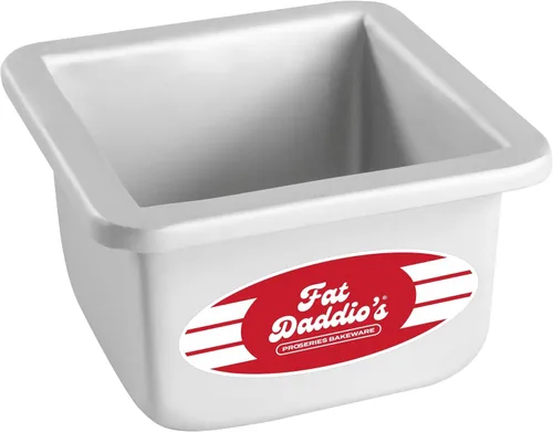 Vista 19 de Fat Daddio's PSQ-442 - Molde cuadrado de aluminio anodizado para tartas, 4 x 2 pulgadas