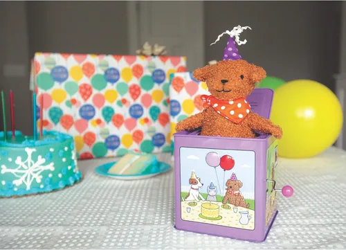 Vista 2 de Jack Rabbit Creations, Inc Birthday Puppy Jack in The Box Toy - A partir de 3 años