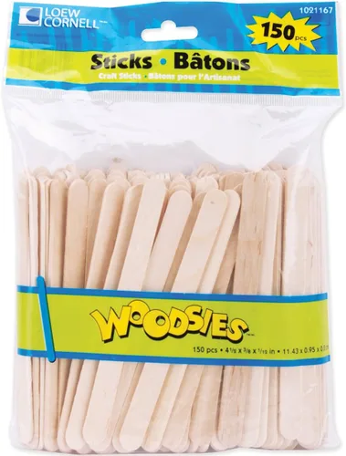 Loew Cornell 1021167 Simply Art Wood Craft Sticks 150 ct.