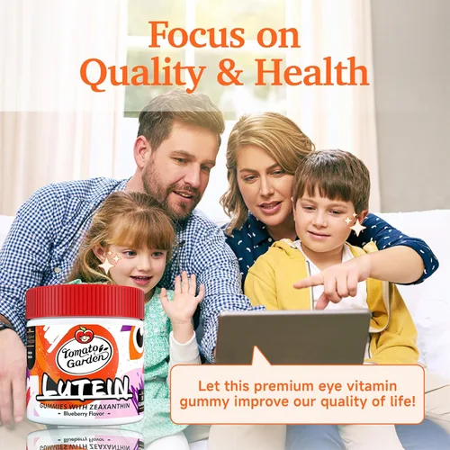 Vista 8 de Gomitas de luteína, suplementos de apoyo para la visión con protección contra la luz azul, 30