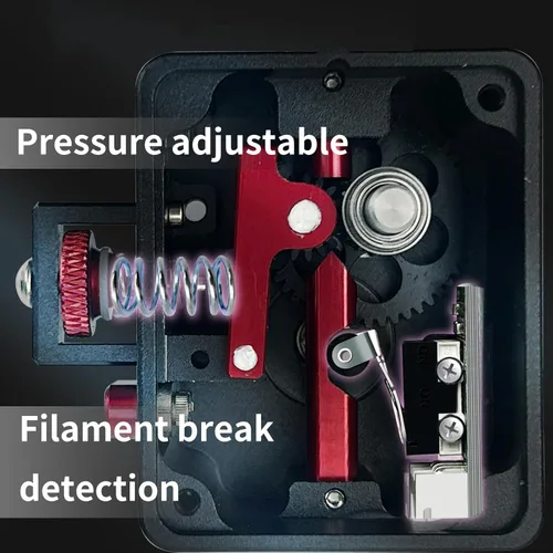Vista 5 de Kit de mejora de extrusora de alimentación directa de todo metal Black-Box V2.0, extrusora de doble engranaje y motor específico para extrusión