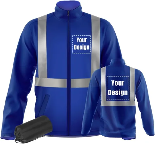 Vista 8 de YOWESHOP La chaqueta reflexiva de la seguridad de la alta visibilidad ligero respirable modifica