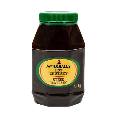 Mrs Balls HOT Chutney 2.4 lbs Frasco de plástico de boca ancha importado de Sudáfrica