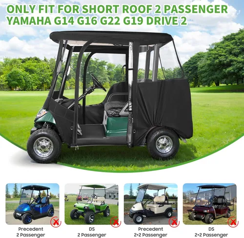 Vista 7 de Caja de conducción para carrito de golf 10L0L 2/4 pasajeros para Yamaha G14 G16 G22 G29 Drive2 con cremallera resistente, cubierta de lluvia