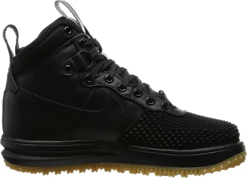 Vista 6 de Nike Lunar Force 1 Duckboot Botas de piel color negrooscuro loden brillante carmesí