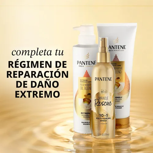 Vista 7 de Pantene Miracle Rescue - Spray multitarea 10 en 1, protección contra el calor, desenreda, repara el cabello dañado, seco, mejora el brillo