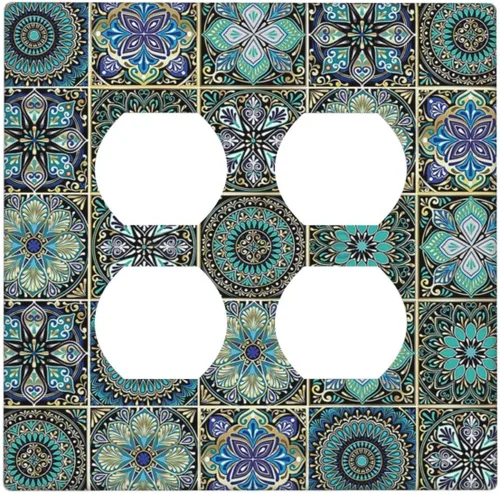 Vista 55 de Cubierta Decorativa para Interruptor de Luz Anclajes Tablón Faros Aves Marinas 2 Gang Cubiertas de Tomacorriente 1 Toggle 1 Dúplex Placa de Pared