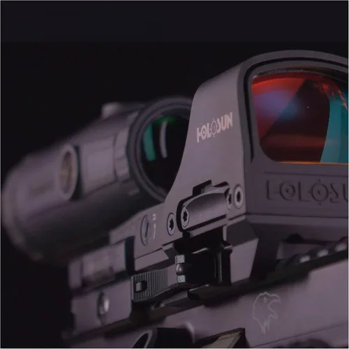 Vista 6 de HOLOSUN 510C & HM3X Combo RED/Green Multi-Reticle Circle Dot Open Reflex Sight w/3x Flip-to-Side Magnifier 510C-HM3X