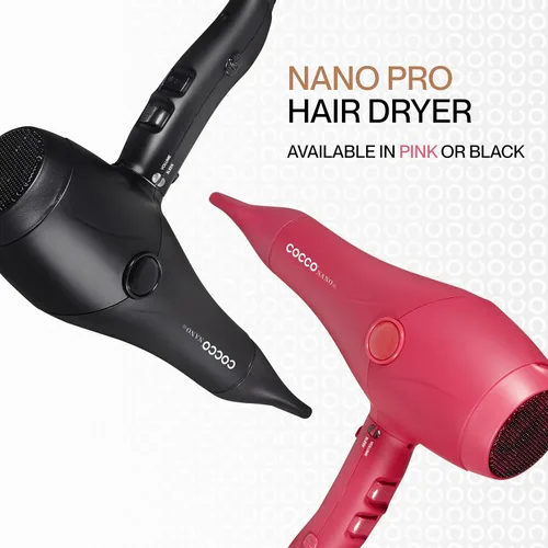 Vista 9 de COCCO Nano Pro - Secador de pelo, ultraligero, sistema Intel iónico, color Negro