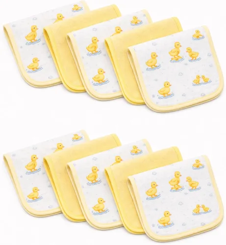 Vista 9 de Butterblu River - Paquete de 10 paños de tela de toalla para bebé, 100% algodón orgánico, absorbentes para bebés y niños pequeños y niñas
