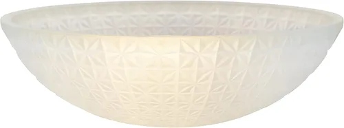 Vista 2 de Aspen Creative 25304-76-1 - Pantalla de vidrio esmerilado con patrón de diamante para lámpara de base media, lámpara y colgante, 11-3/4 pulgadas