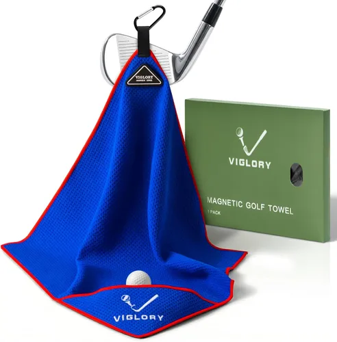 Vista 12 de Toalla de golf magnética para bolsa de 18" x 18" con clip, bolsillo de limpieza exclusivo de microfibra waffle ultra absorbente, limpiador de palos