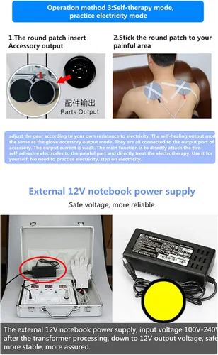 Vista 8 de DDS Bio-Electric Acid and Alkali Flat Massager-Beauty and Physiotherapy Home Multi-Function Meridian Electrotherapy