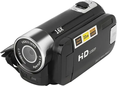 Vista 8 de ASHATA Videocámara de video Protable, grabadora digital de 16 MP 16X Zoom 1920 x 1080, pantalla de 2.7 pulgadas 270 giratoria, videocámara digital