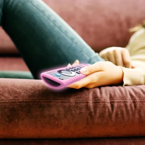 Vista 5 de Paquete de 3 fundas protectoras para control remoto Fire TV, material de silicona amigable, a prueba de caídas, polvo, lavable, compatible