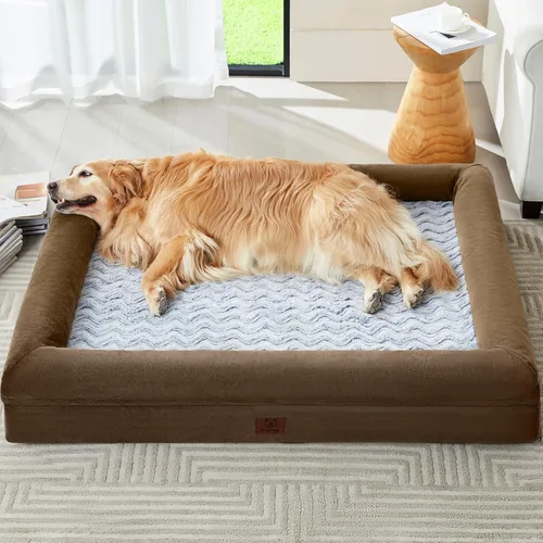 Vista 13 de WNPETHOME - Cama XXL extragrande para perros, sofá cama lavable para perros con funda impermeable extraíble, sofá cama ortopédico grande