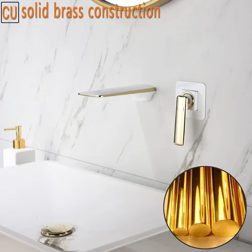 Vista 38 de RANDOM Bathroom Sink Faucet Brushed Gold or Matte Black Bathroom Faucet Single Hole or 3 Holes SUS 304 Stainless Steel Modern Vanity Faucet with Pop