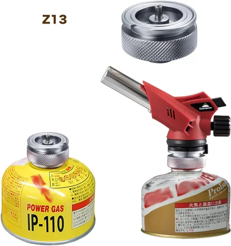 Vista 6 de CAMPINGMOON - Adaptador para estufa de gas para campamento, conversión EN417 de válvula lindal a estufa de gas butano Z13, Z13/Z16