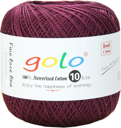 Vista 154 de golo 24 bolas hilo de ganchillo tamaño 10 hilo para tejer a mano hilo de ganchillo 10-24-1