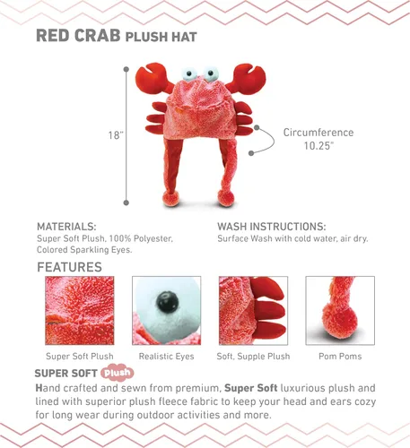 Vista 2 de Puzzled - Sombrero de mapache marrón de peluche - Sombrero súper suave y cálido con orejeras, gorro de invierno acogedor de forro polar para niños