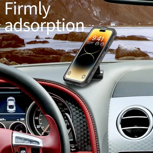 Vista 7 de Hllhunkhe Funda impermeable diseñada para iPhone 14/14 Plus/14 Pro (iPhone 14 Pro Max 6.7 pulgadas, negro)