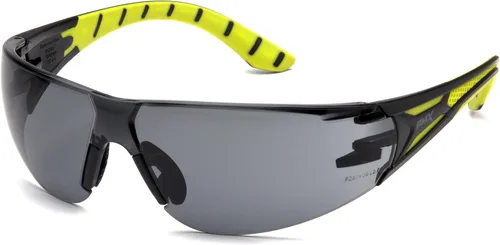 Vista 7 de Pyramex Endeavor Plus Safety Glass Black/Gray Frame With Foam Padding Clear H2MAX Anti-fog Lens