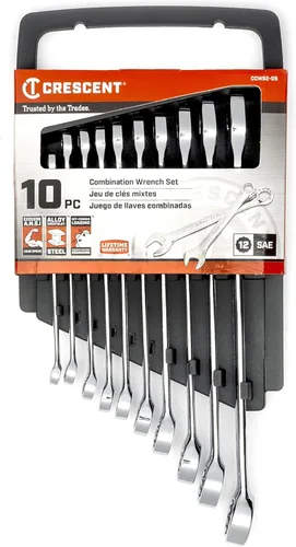 Vista 9 de Crescent Juego de llaves combinadas SAE de 10 piezas de 12 puntos - CCWS2-05