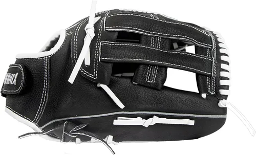 Vista 2 de PHINIX Guantes de béisbol de cuero para adultos y sóftbol de lanzamiento lento de 12.5