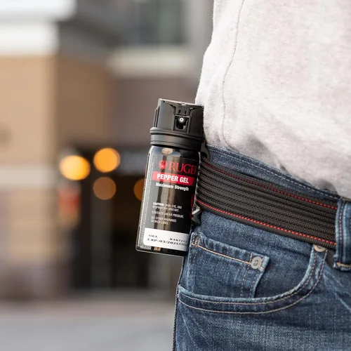 Vista 9 de SABRE Ruger Tactical - Gel de pimienta con clip para cinturón, 10 ráfagas, rango de 18 pies (18.0 ft), el gel es más seguro, seguridad rápida