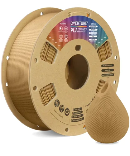 Vista 38 de OVERTURE Filamento PLA 1.75mm, Filamento de impresora 3D enrollado cuidadosamente 1 kg de carrete (2.2 libras), precisión dimensional +/- 0.02 mm