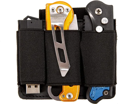 Bolsa EDC, organizador de bolsillo, organizador de bolsillo EDC para sostener tu multiherramienta, bolígrafo táctico, cuchillo de bolsillo y