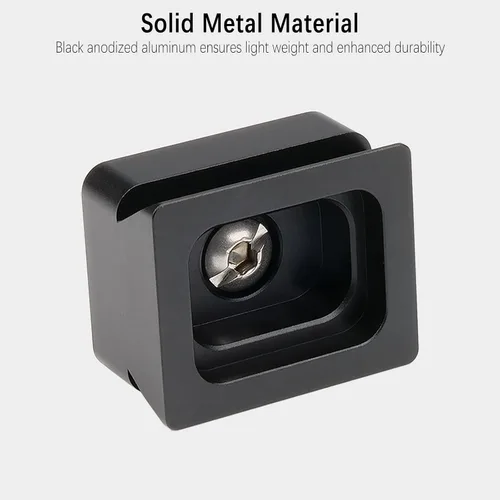 Vista 5 de Cámara de vídeo DSLR adaptador de metal montaje con tornillo de montaje de 1/4 "para telescopio óptico, buscador, alcance, base de cola de milano