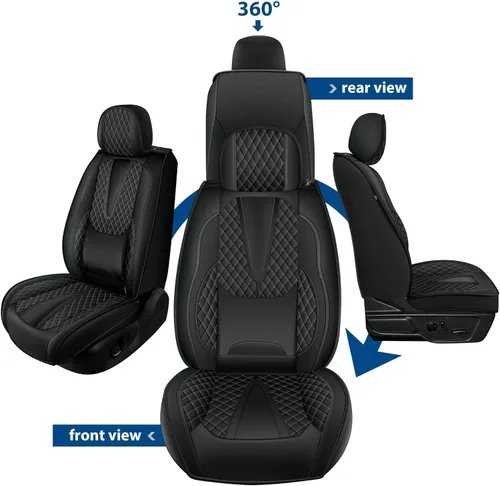 Vista 76 de Fundas de asiento para Toyota 4runner 2003-2025, fundas de asiento de automóvil de cuero impermeables, resistentes a los arañazos, fáciles