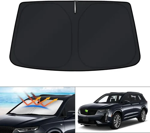 Vista 66 de KUST Parasol para parabrisas para Chevy Malibu 2013 2014 2015 accesorios de ventana cubierta solar plegable bloquea los rayos UV mantener el coche