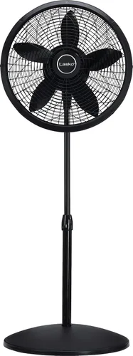 Vista 7 de Pedestal Ventilador, ajustable, Negro, 18-pulgadas Lasko Productos 1827 , Plástico, Negro, 18 pulgadas