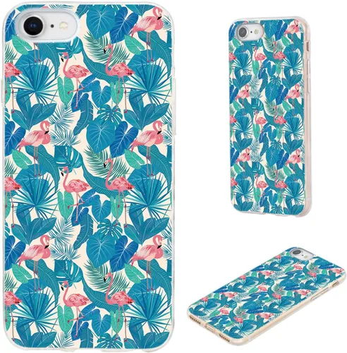 Vista 18 de Funda protectora completa delgada y suave de TPU transparente para iPhone SE 2022/2020, iPhone 8/7/6S/6 - Diseño de música divertida guitarra