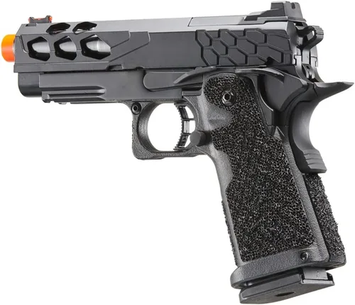 Vista 3 de Lancer Tactical - Pistola de airsoft STRYK Hi-Capa 5.1/4.3 de metal completo con retroceso de gas 330 FPS