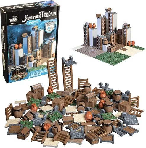 Vista 15 de Monster Adventure Terrain - Juego de mejora de constructor (212 piezas) - Sistema de mazmorra intercambiable 3D con 24 azulejos nuevos - Construye
