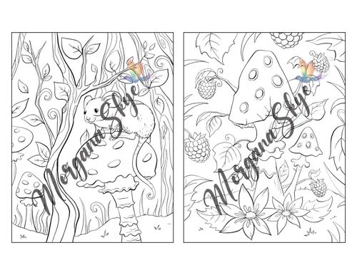 Vista 49 de 100 Nature Scenes A Whimsical Coloring Book Featuring 100 Fun and Relaxing Nature Inspired Designs with Cute Animals, Beautiful Flowers, Lovely