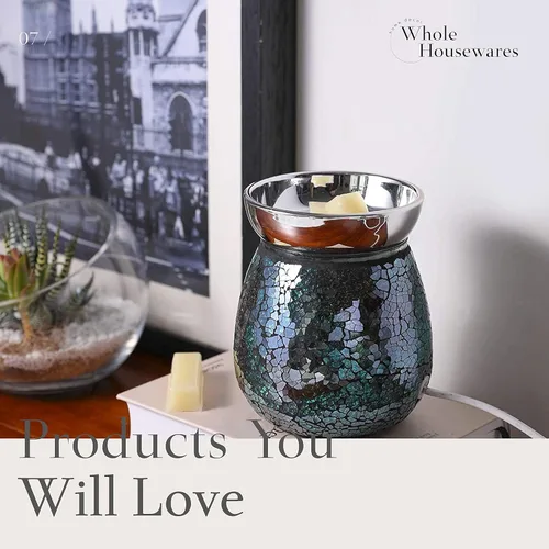 Vista 6 de WHOLE HOUSEWARES Juego de 4 botellas difusoras con palitos – Botella difusora de vidrio vacía de 7.5 onzas para aceites esenciales – Contenedor