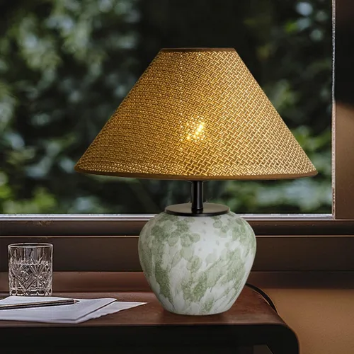Vista 5 de Lamp for Desk Retro Ceramic Table Lamp Living Room Decoration Atmosphere Lamp Bedroom Bedside Table Lamp Desk Lamps for Home Office