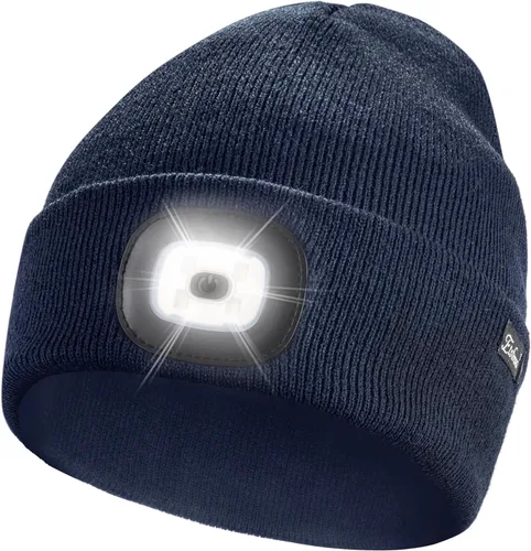 Vista 23 de Etsfmoa Gorro unisex con la luz, regalos para hombres, papá, padre, gorras recargables por USB