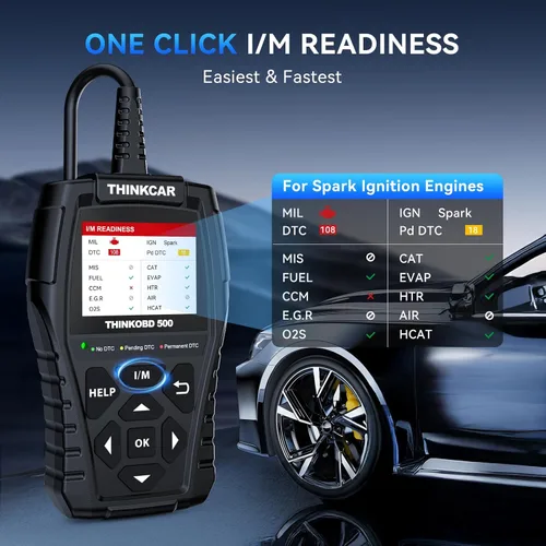 Vista 4 de THINKCAR Thinkobd 500 OBD2 Scanner Check Engine Car Code Reader, Full OBD II CAN Diagnostic Scan Tool, Read and Clear Error Codes, Live Data