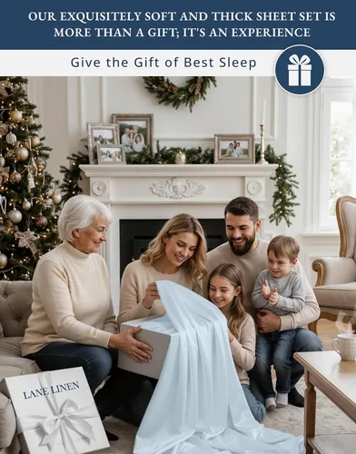 Vista 182 de LANE LINEN - Sábanas individual 100% algodón egipcio suave, cómodo y grueso de calidad de hotel, costuras reforzadas totalmente elásticas, sin