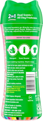 Vista 10 de Gain Tango - Cuentas potenciadoras de aroma para lavandería 2 en 1, aroma a fresa y manteca de karité, 10.7 onzas, cuentas de lavandería con aromas