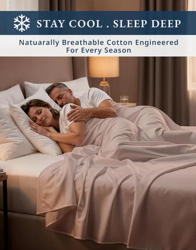 Vista 360 de LANE LINEN - Sábanas individual 100% algodón egipcio suave, cómodo y grueso de calidad de hotel, costuras reforzadas totalmente elásticas, sin