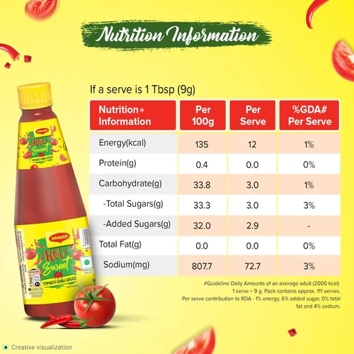 Vista 2 de Maggi Picante y dulce salsa de tomate con chile - 1 kg, 2.2 lb